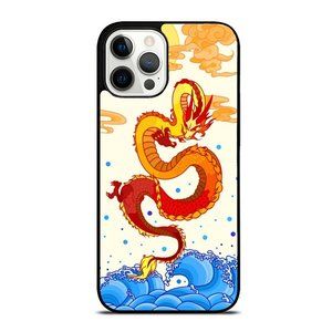 Aesthetic Red Chinese Dragon Visual Illustration iPhone Case